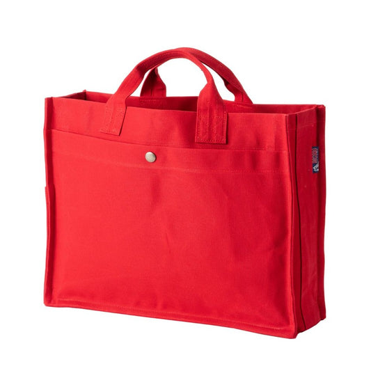 帆布 キャンバス トートバッグ(受注生産)- トート角マチLフラップ付 | 工房HOSONO