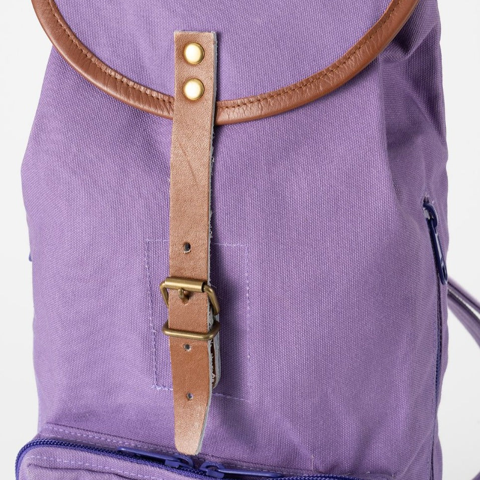 特別(handmade) 8号帆布のリュックサック　紫色 バッグ