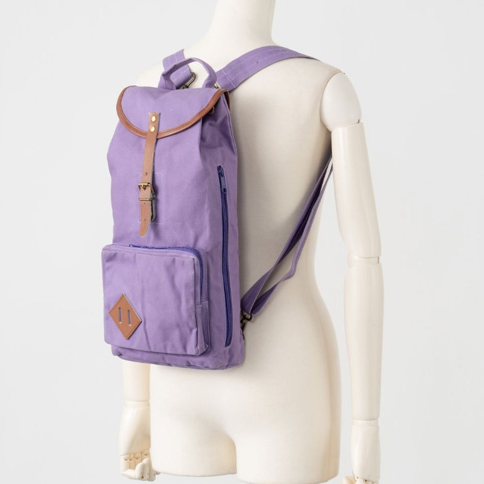 Purple best sale canvas backpack